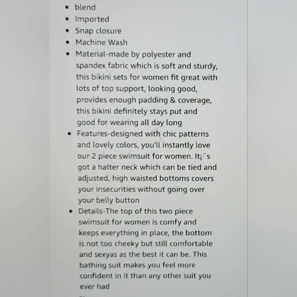 NWOT lines of design angled slimming bust enhancing bikini swim suit halter - Picture 4 of 11